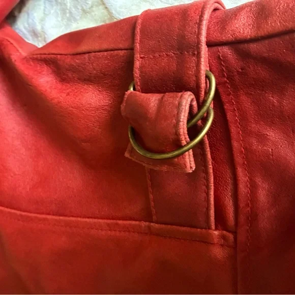 Vintage Red Leather PIONEER WEAR Woman’s (M) - Picture 8 of 15